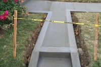 front sidewalk