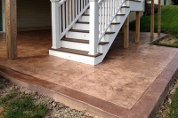 lower level stamped patio