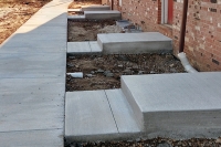 multi family sidewalk and steps