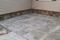 patio with stone work