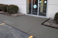 sidewalk replacement at bank