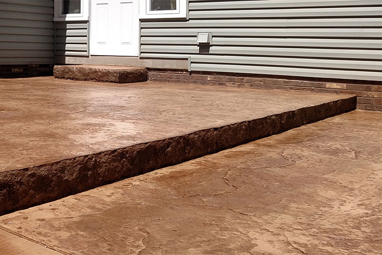 residential and stamped concrete work