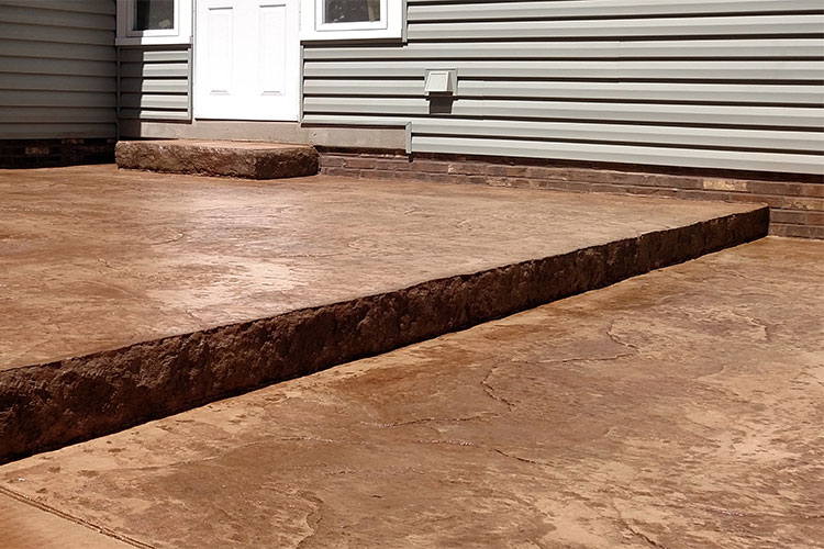 residential and stamped concrete work