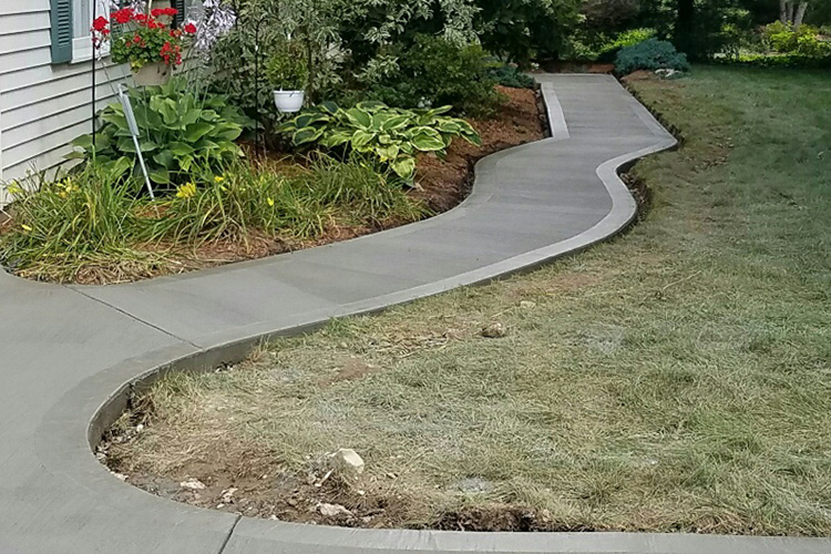 residential sidewalk construction