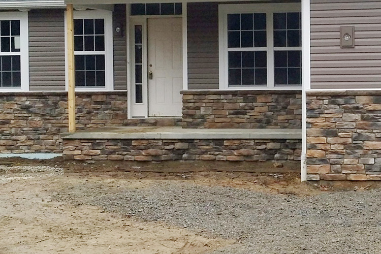 interior and exterior stone work from Domenico concrete